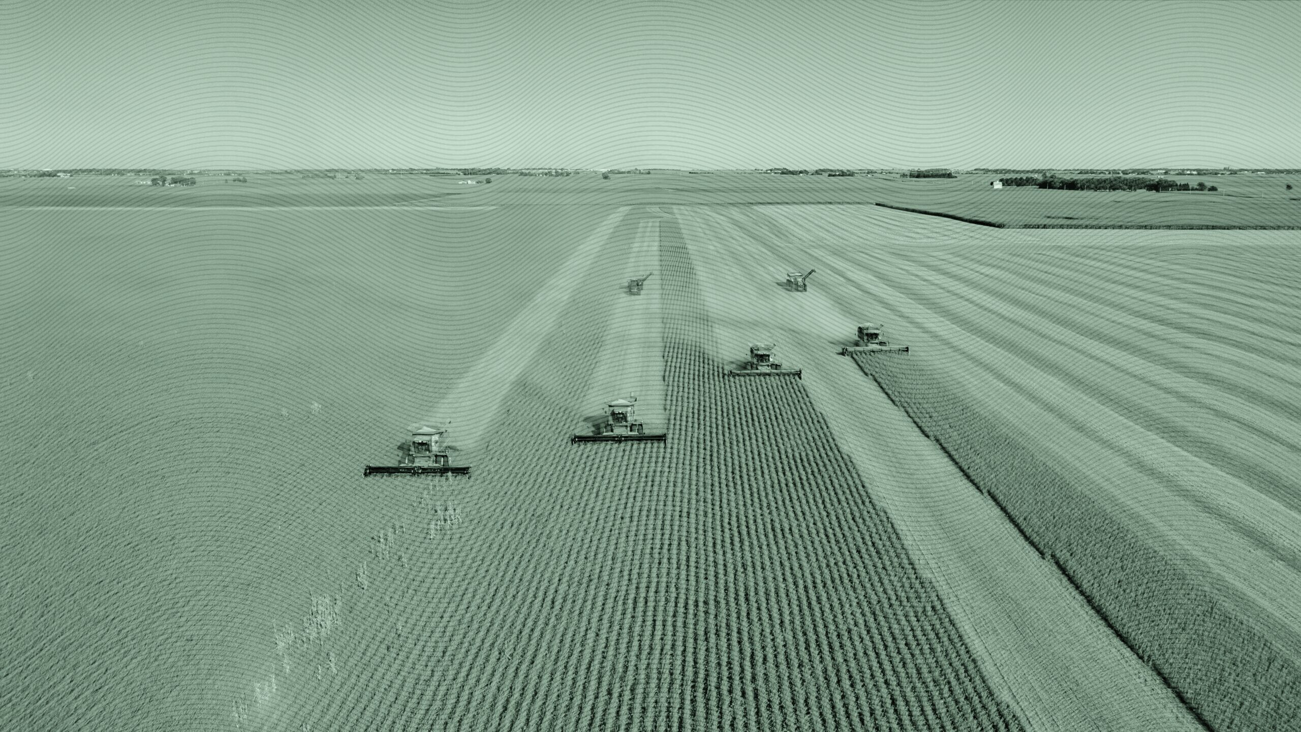 Harvesting machines.