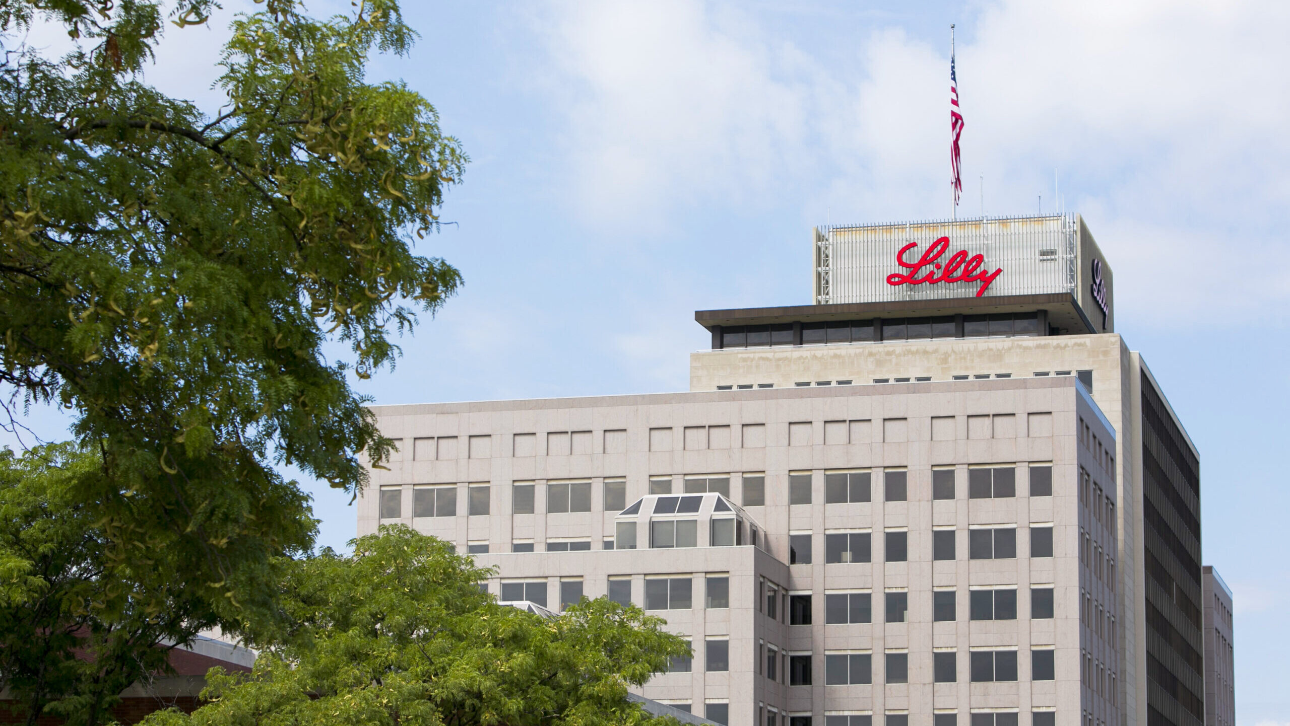 Photo of the Eli Lilly headquarters in Indianapolis, Indiana.