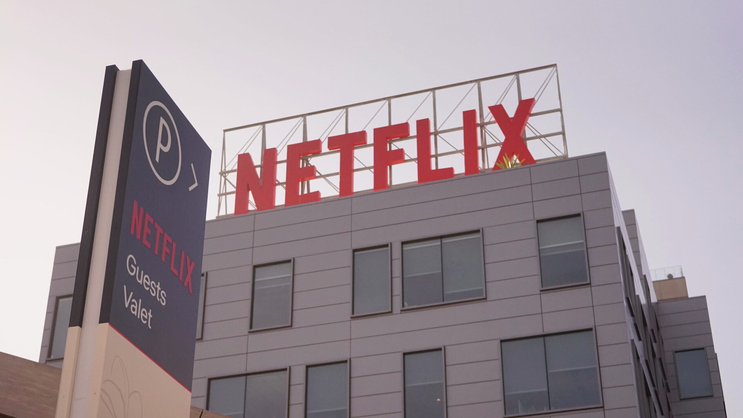 Photo of a Netflix building in Hollywood, Los Angeles County.