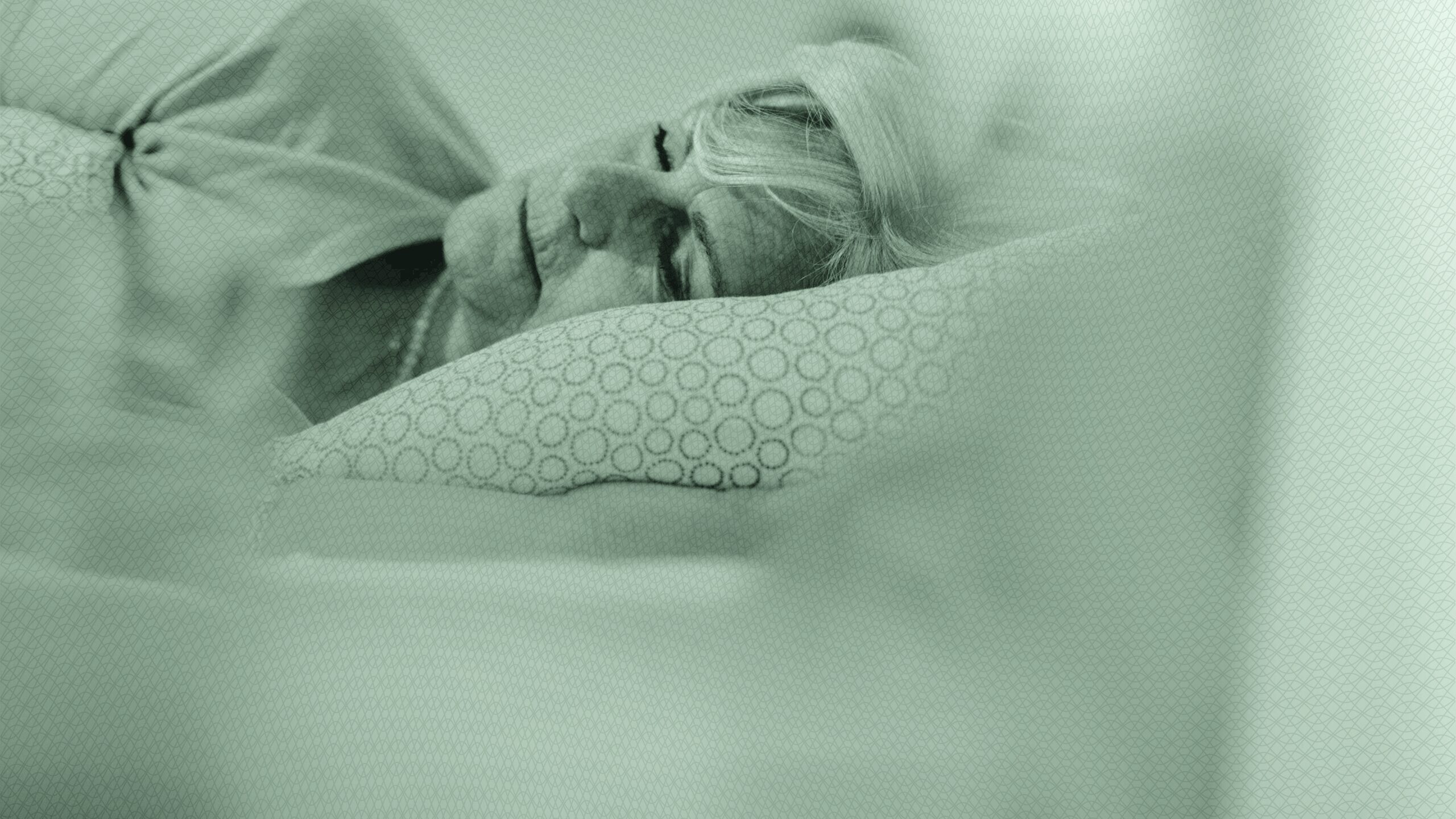 A woman sleeping.