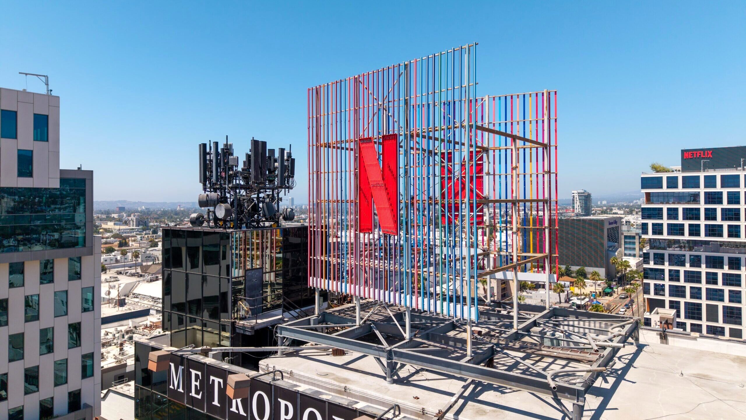 Photo of the Netflix building in Hollywood, California.