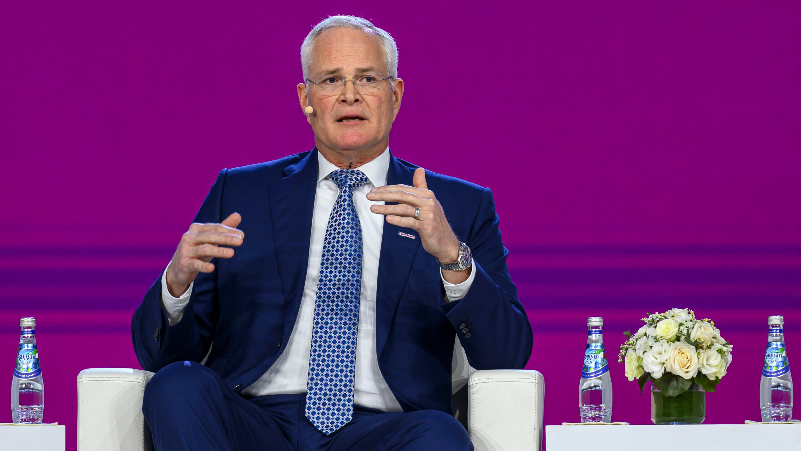 Photo of Exxon CEO Darren Woods.
