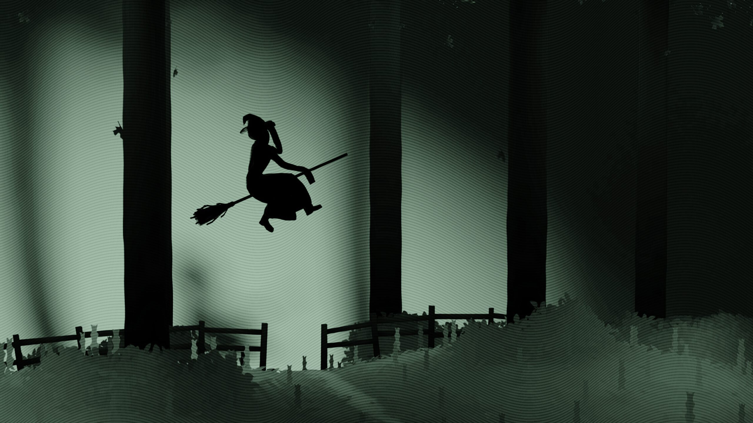 The wicked witch on her broom.